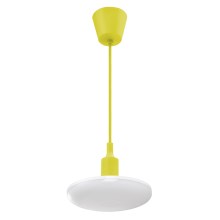 Lampadario LED a sospensione con filo ALBENE 1xE27/18W/230V giallo