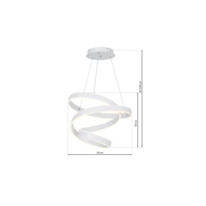 Lampadario LED a sospensione con filo ANDROMEDA LED/45W/230V