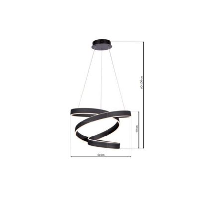 Lampadario LED a sospensione con filo ANDROMEDA LED/45W/230V