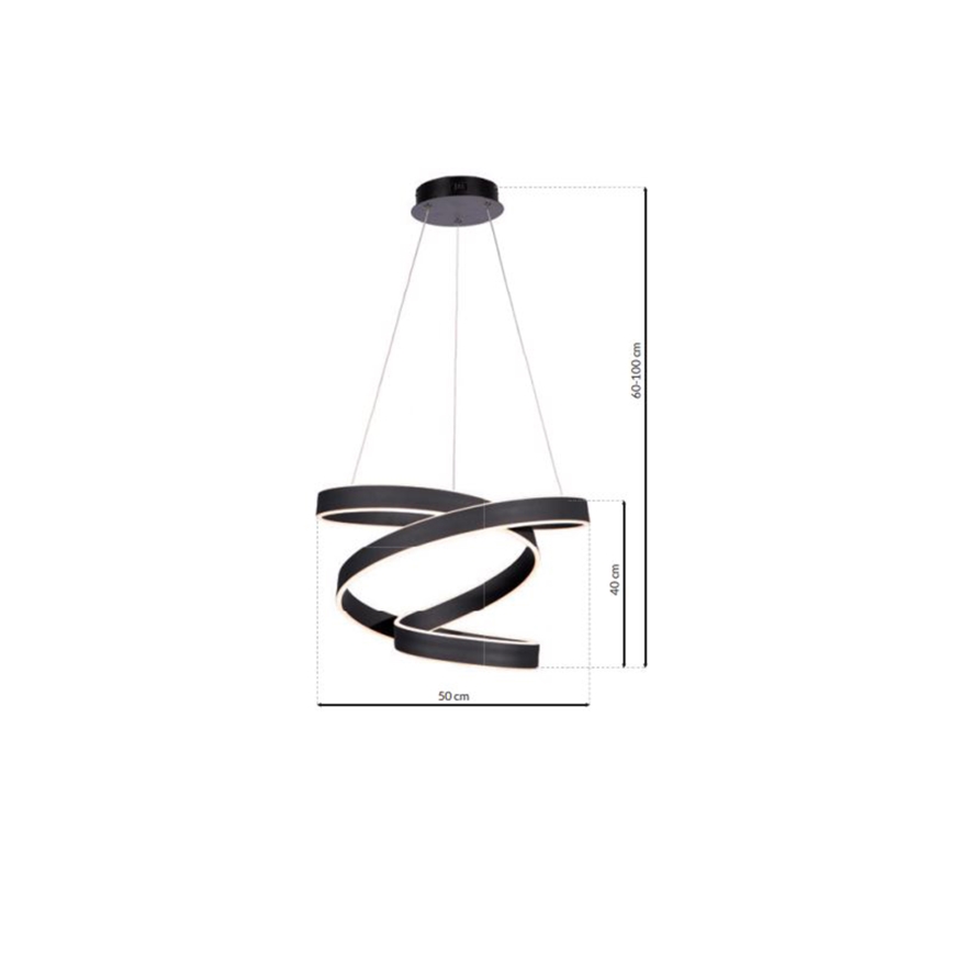 Lampadario LED a sospensione con filo ANDROMEDA LED/45W/230V