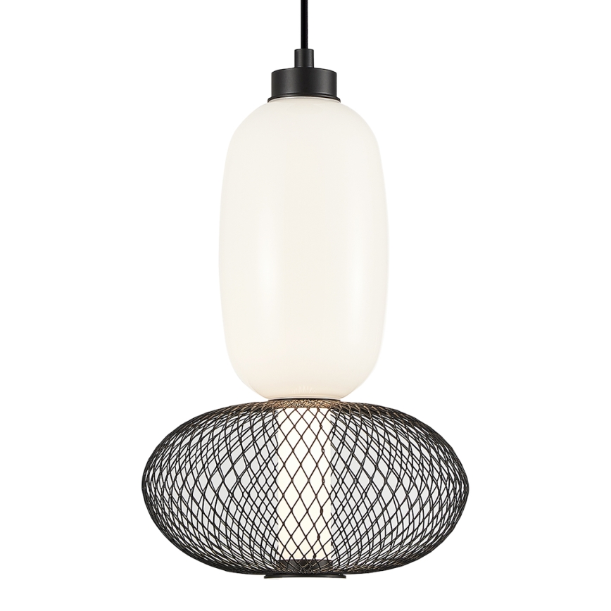 Lampadario LED a sospensione con filo ARAME LED/15W/230V diametro 22 cm nero