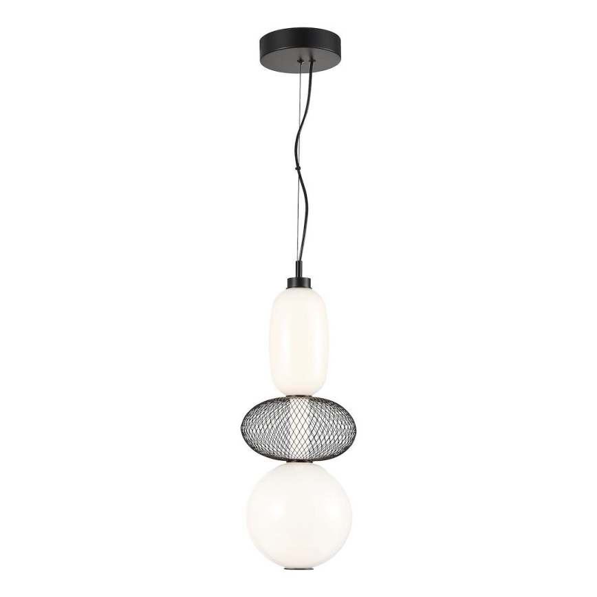 Lampadario LED a sospensione con filo ARAME LED/23W/230V diametro 22 cm nero