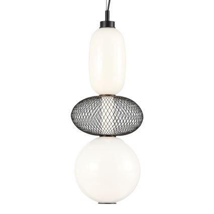 Lampadario LED a sospensione con filo ARAME LED/23W/230V diametro 22 cm nero