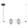 Lampadario LED a sospensione con filo ARAME LED/32W/230V nero
