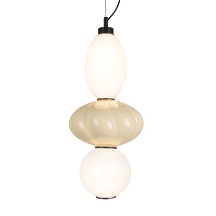 Lampadario LED a sospensione con filo ASCOLI LED/18W/230V diametro 20 cm beige