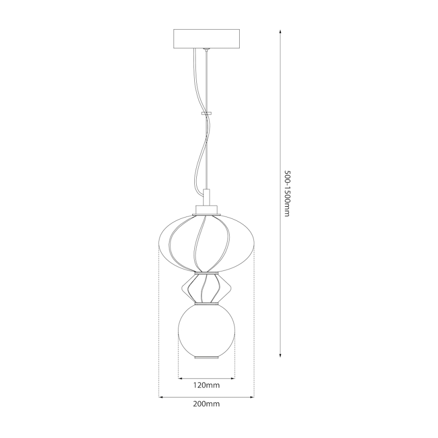 Lampadario LED a sospensione con filo ASCOLI LED/8W/230V diametro 20 cm verde/blu