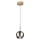 Lampadario LED a sospensione con filo BALL WOOD 1xGU10/5W/230V quercia opaco