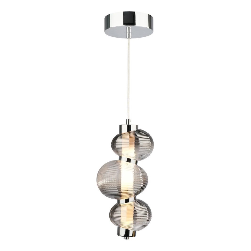 Lampadario LED a sospensione con filo BOLLA LED/12W/230V diametro 16 cm fumé