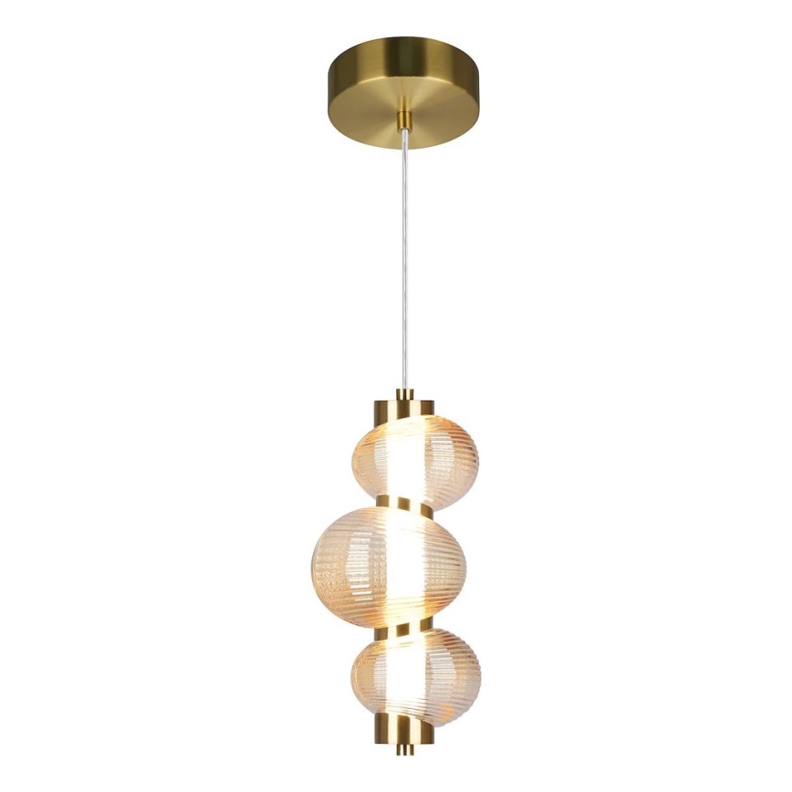 Lampadario LED a sospensione con filo BOLLA LED/12W/230V diametro 16 cm oro
