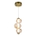 Lampadario LED a sospensione con filo BOLLA LED/12W/230V diametro 16 cm oro