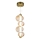 Lampadario LED a sospensione con filo BOLLA LED/17W/230V diametro 16 cm oro/fumé