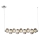 Lampadario LED a sospensione con filo BOLLA LED/32W/230V cromo lucido/fumé