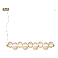 Lampadario LED a sospensione con filo BOLLA LED/32W/230V oro/fumé