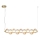Lampadario LED a sospensione con filo BOLLA LED/32W/230V oro/fumé