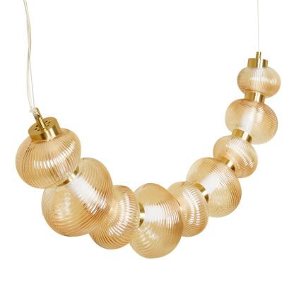 Lampadario LED a sospensione con filo BOLLA LED/36W/230V oro/fumé