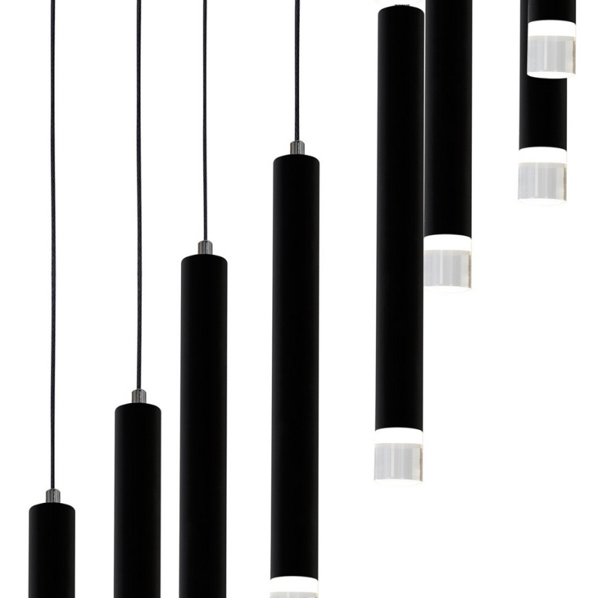 Lampadario LED a sospensione con filo CARBON 12xLED/12W/230V