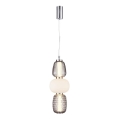 Lampadario LED a sospensione con filo CARO LED/28W/230V cromo lucido