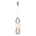 Lampadario LED a sospensione con filo CARO LED/28W/230V cromo lucido
