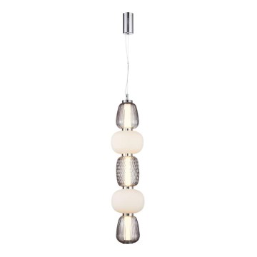 Lampadario LED a sospensione con filo CARO LED/40W/230V cromo lucido