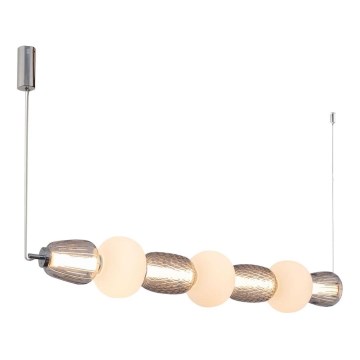 Lampadario LED a sospensione con filo CARO LED/42W/230V cromo lucido