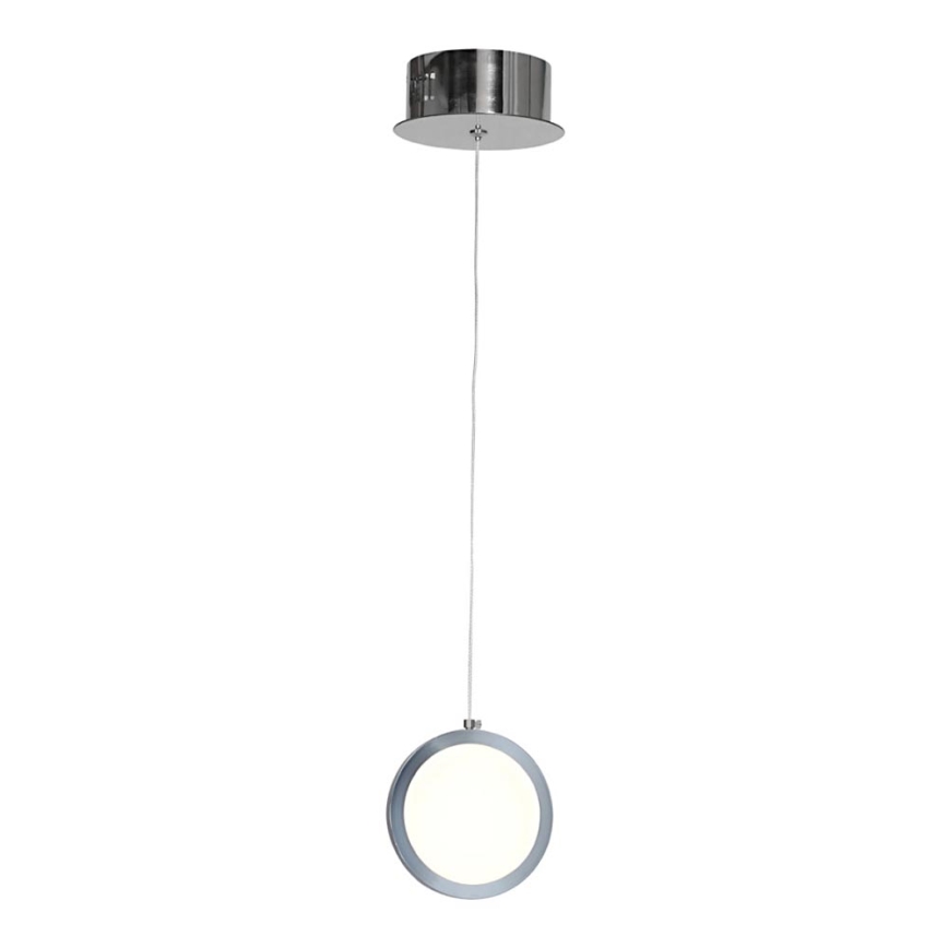 Lampadario LED a sospensione con filo CIRCOLO LED/7W/230V cromo lucido