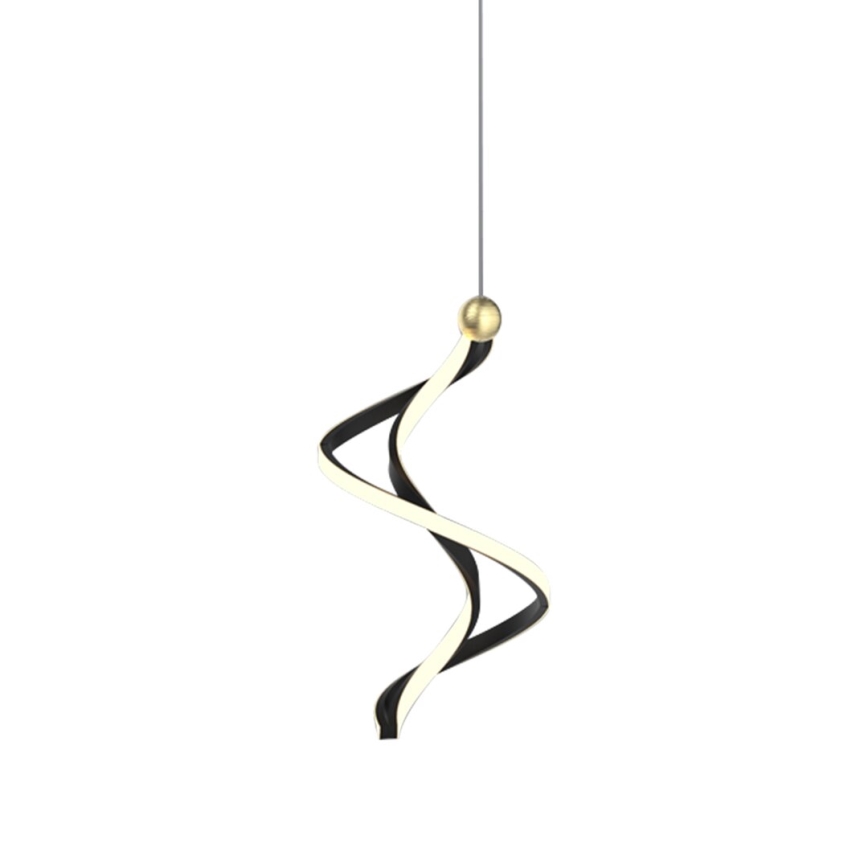 Lampadario LED a sospensione con filo COLIA LED/19W/230V nero/oro