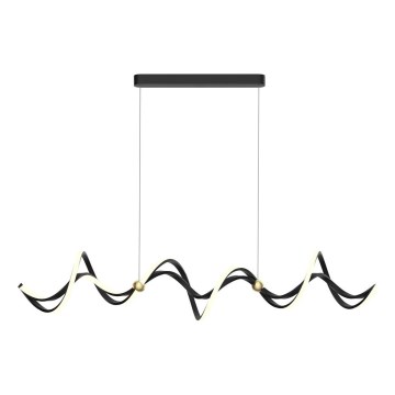 Lampadario LED a sospensione con filo COLIA LED/55W/230V nero/oro