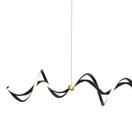 Lampadario LED a sospensione con filo COLIA LED/55W/230V nero/oro