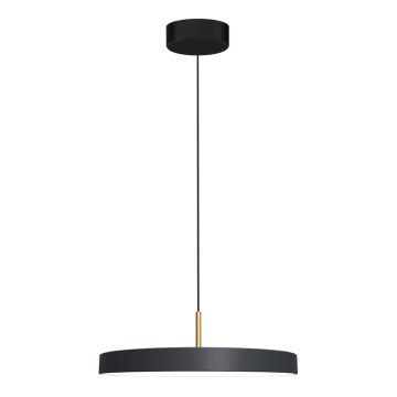 Lampadario LED a sospensione con filo DISC LED/38W/230V diametro 45 cm nero