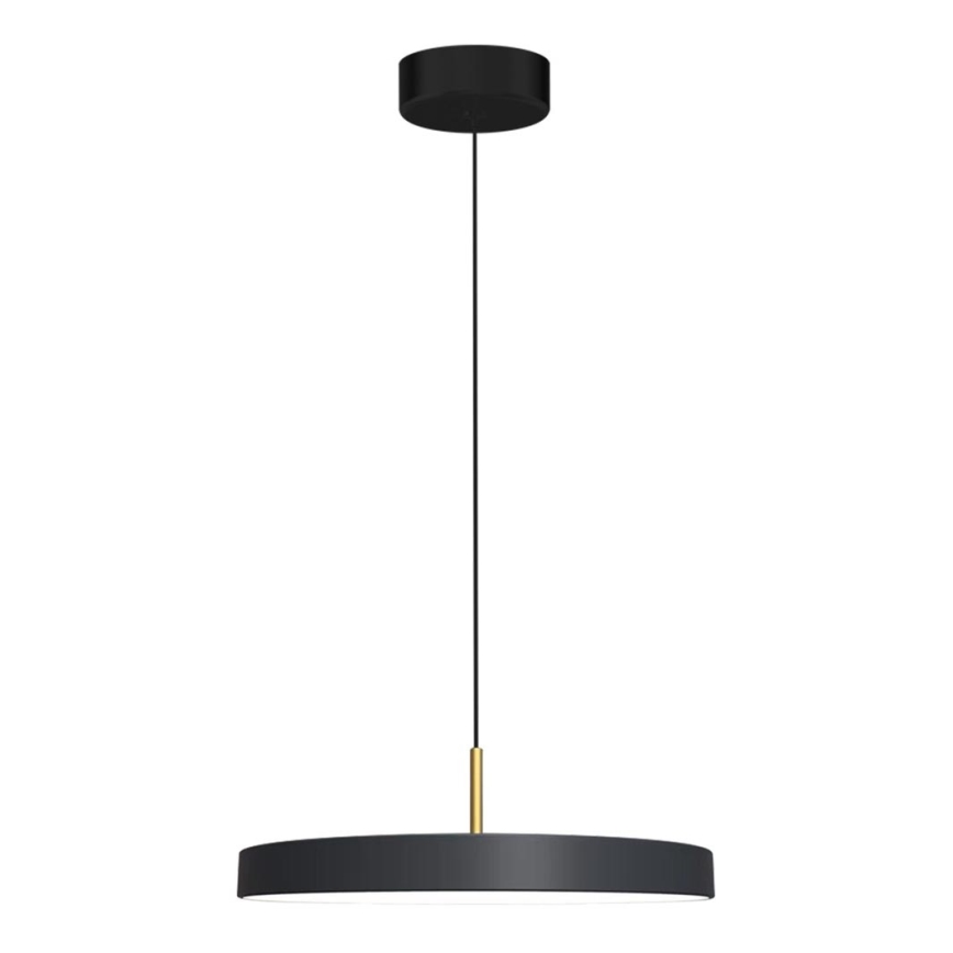 Lampadario LED a sospensione con filo DISC LED/38W/230V diametro 45 cm nero