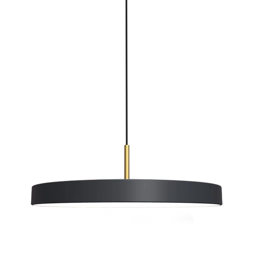 Lampadario LED a sospensione con filo DISC LED/38W/230V diametro 45 cm nero
