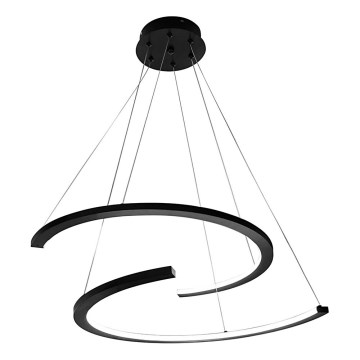Lampadario LED a sospensione con filo DOUBLEMOON LED/30W/230V nero