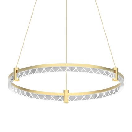 Lampadario LED a sospensione con filo ELEGANCE LED/36W/230V diametro 60 cm oro