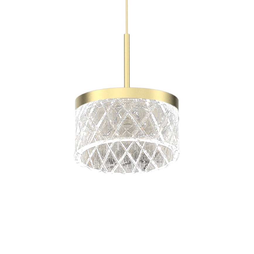 Lampadario LED a sospensione con filo ELEGANCE LED/9W/230V diametro 15 cm oro