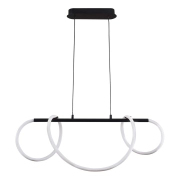 Lampadario LED a sospensione con filo EMMA LED/38W/230V nero