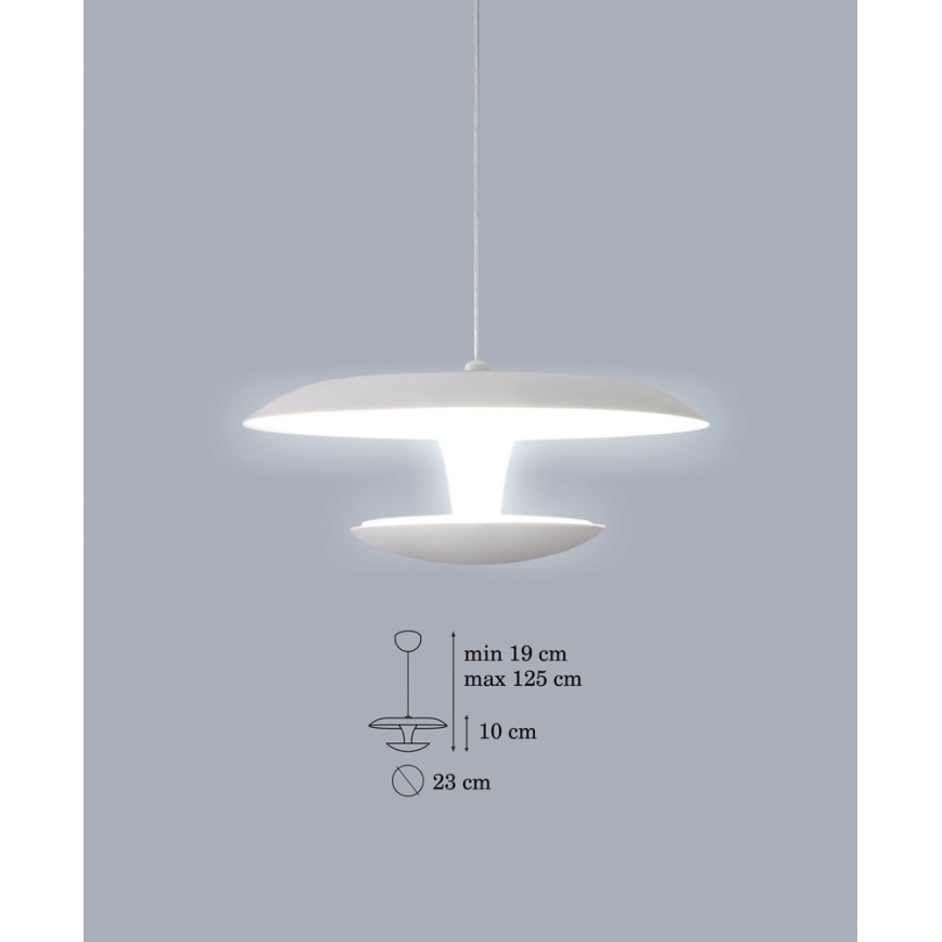Lampadario LED a sospensione con filo FLY LED 1xLED/15W/230V