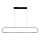 Lampadario LED a sospensione con filo FRAME LED/42W/230V nero