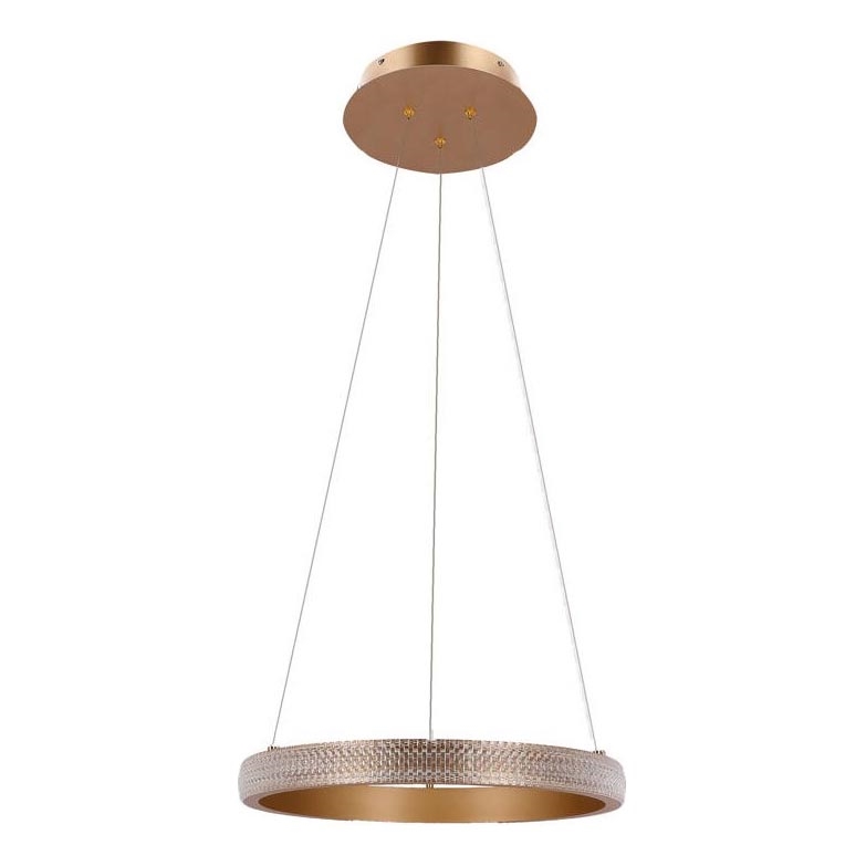 Lampadario LED a sospensione con filo HASHIM LED/22W/230V diametro 40 cm rame
