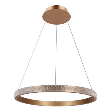 Lampadario LED a sospensione con filo HASHIM LED/34W/230V diametro 60 cm rame