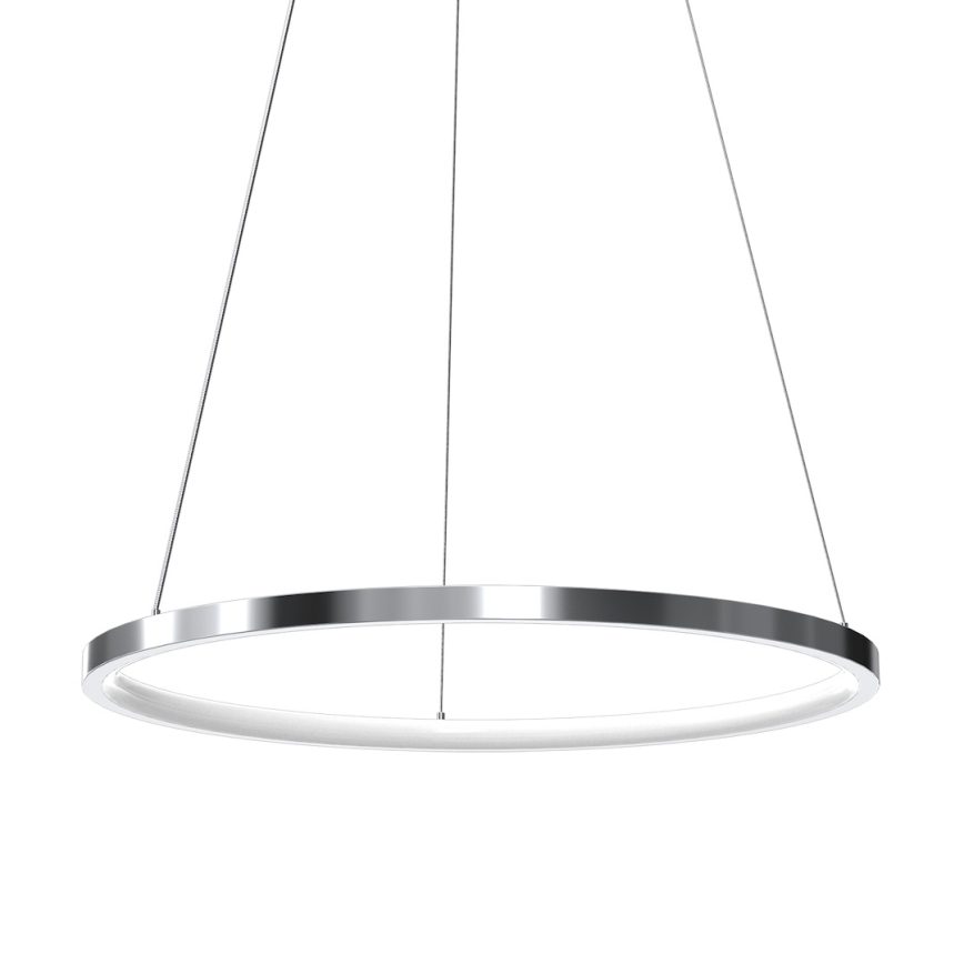 Lampadario LED a sospensione con filo HOOP LED/27W/230V diametro 50 cm 4000K cromo lucido