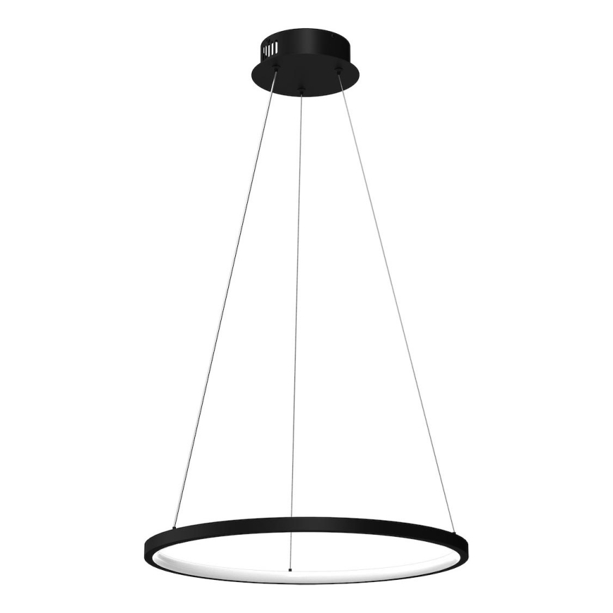 Lampadario LED a sospensione con filo HOOP LED/27W/230V diametro 50 cm 4000K nero