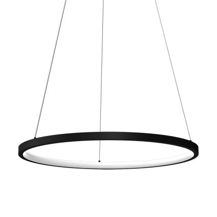 Lampadario LED a sospensione con filo HOOP LED/27W/230V diametro 50 cm 4000K nero