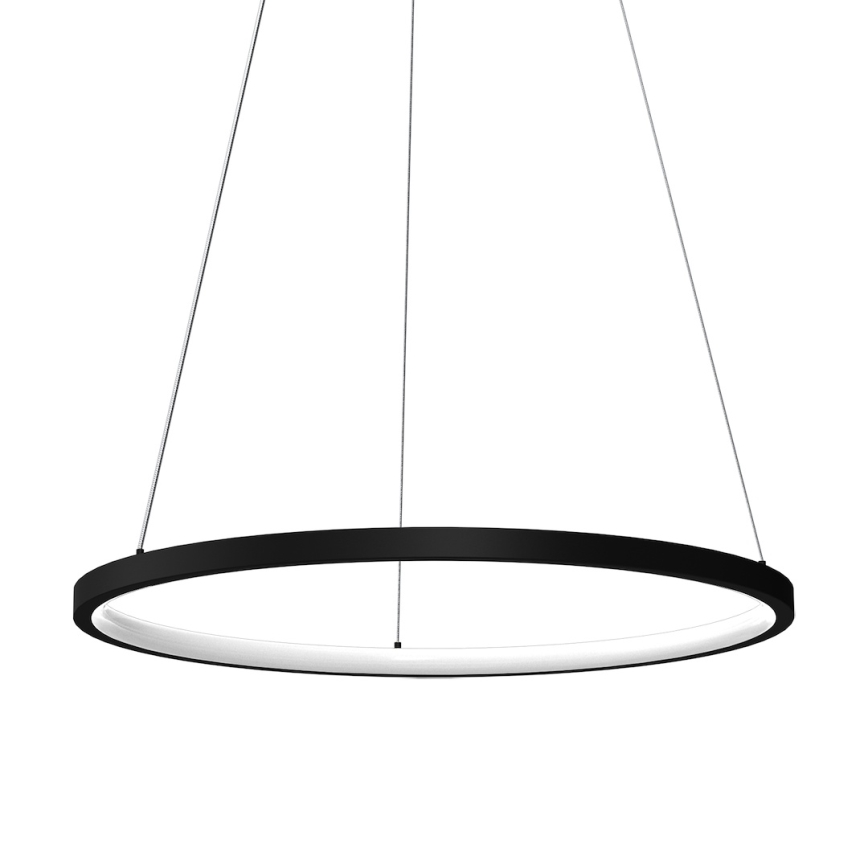 Lampadario LED a sospensione con filo HOOP LED/27W/230V diametro 50 cm 4000K nero