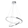 Lampadario LED a sospensione con filo HOOP LED/51W/230V diametro 60 cm 4000K cromo lucido