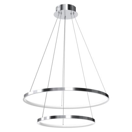 Lampadario LED a sospensione con filo HOOP LED/51W/230V diametro 60 cm 4000K cromo lucido