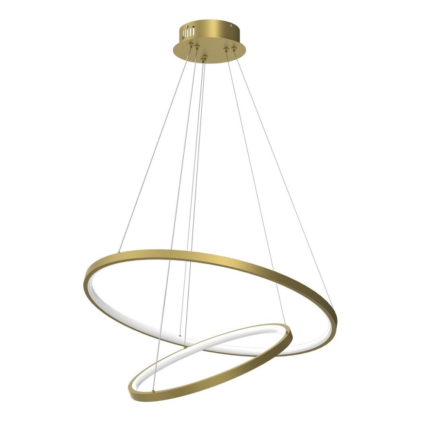 Lampadario LED a sospensione con filo HOOP LED/51W/230V diametro 60 cm 4000K oro