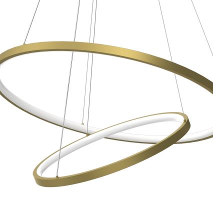 Lampadario LED a sospensione con filo HOOP LED/51W/230V diametro 60 cm 4000K oro