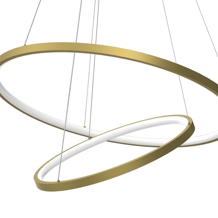 Lampadario LED a sospensione con filo HOOP LED/51W/230V diametro 60 cm 4000K oro