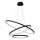 Lampadario LED a sospensione con filo HOOP LED/93W/230V diametro 60 cm 4000K nero