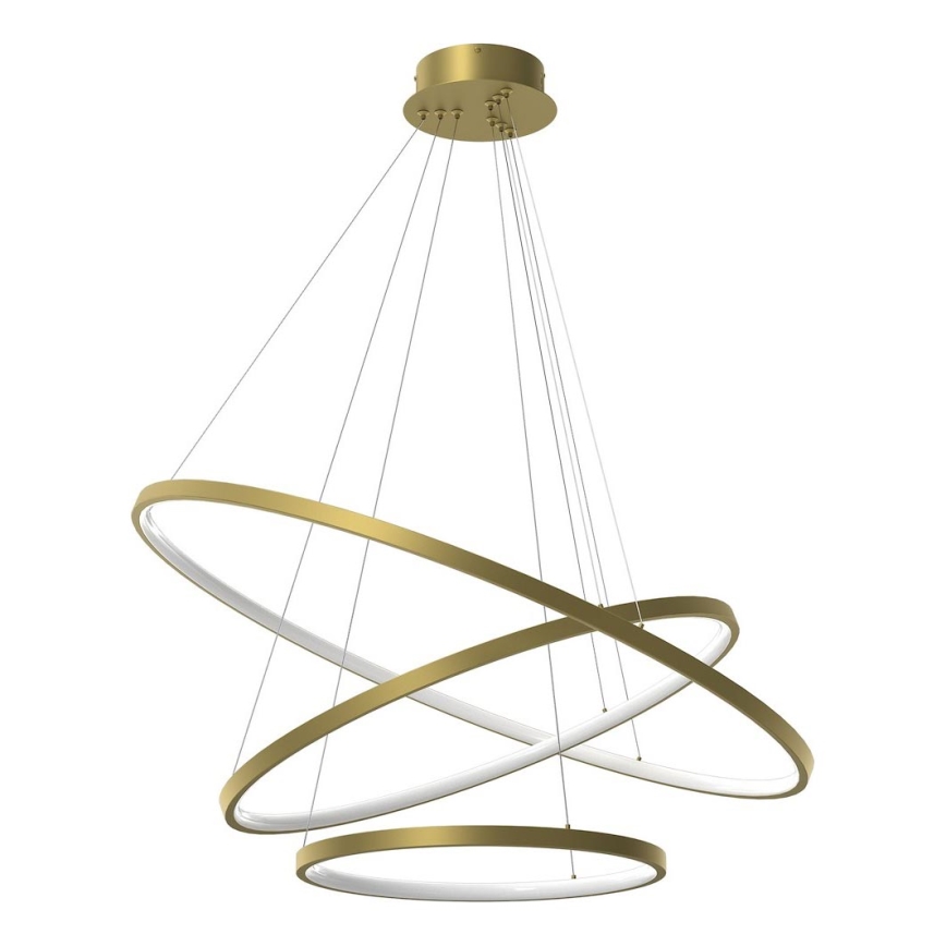 Lampadario LED a sospensione con filo HOOP LED/93W/230V diametro 80 cm 4000K oro